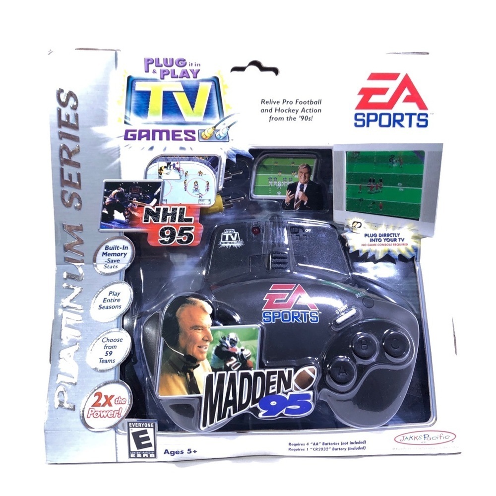 EA Sports MADDEN 95 Plug & Play TV Games Video Controller Game NEW